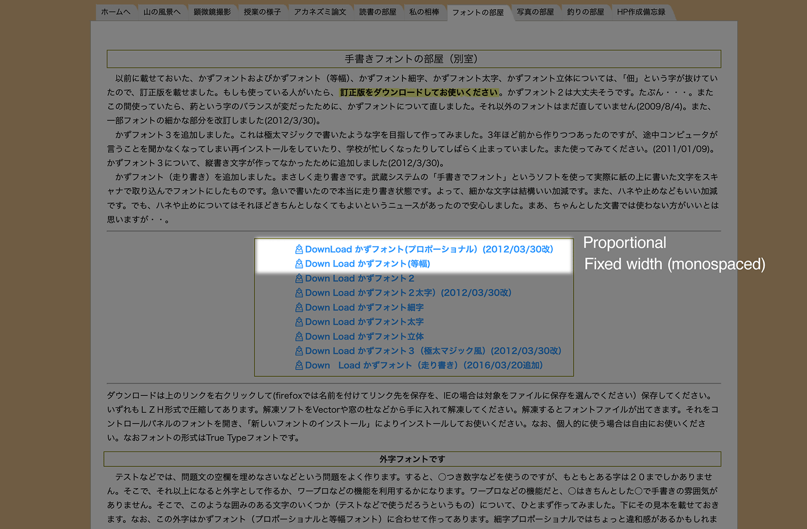 Download instruction for Kazu font